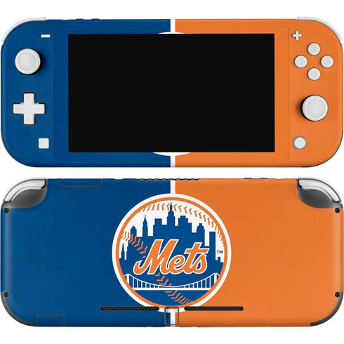 MLB New York Mets Split Nintendo Switch Lite Skin